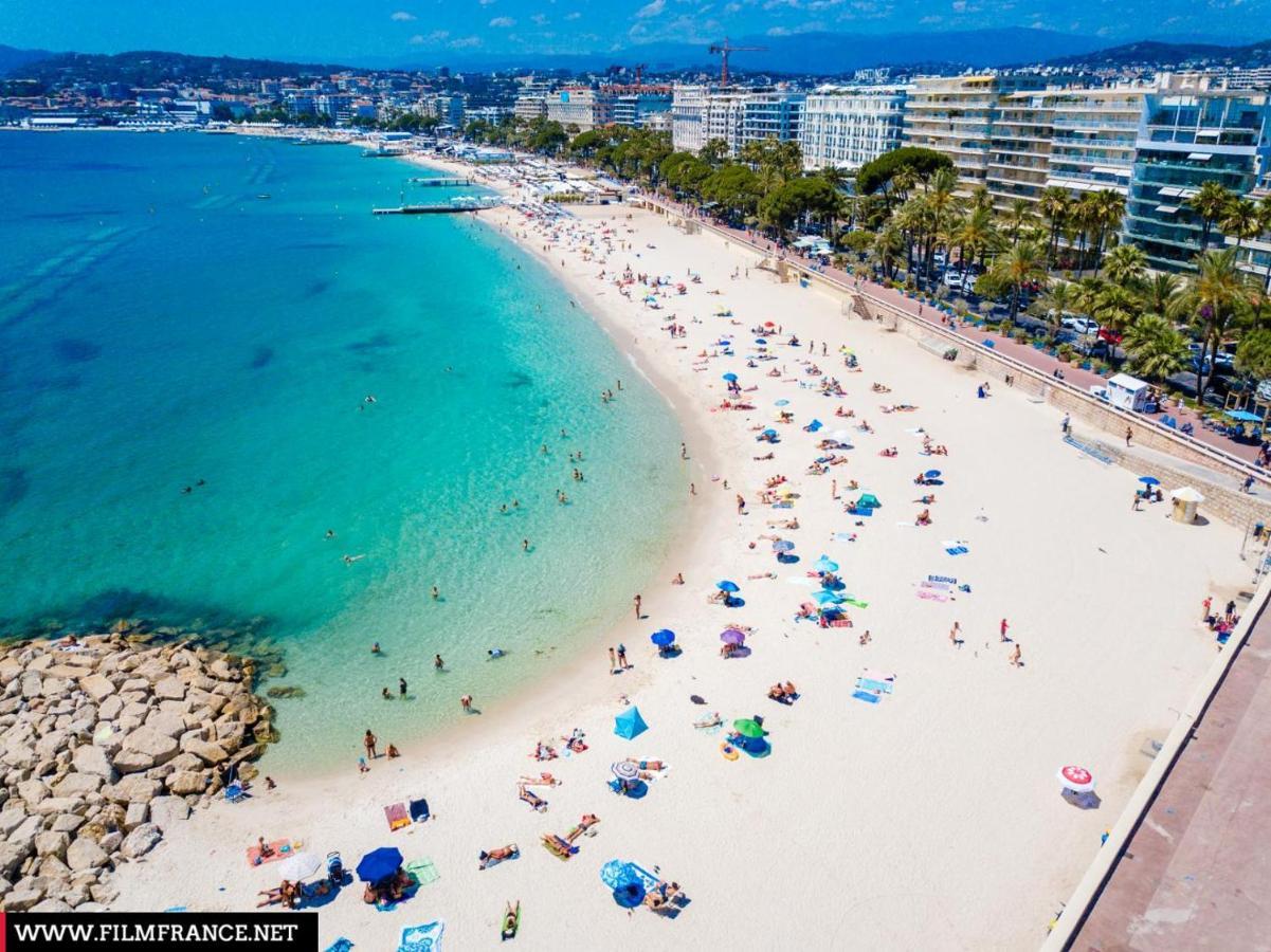 2 Pieces - Croisette Et Plages A 10 Mn A Pieds Cannes Bagian luar foto
